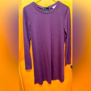 loft purple shirt dress new with tags